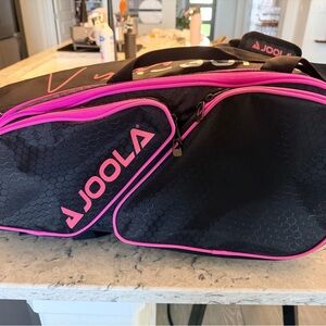 JOOLA Black and Pink Sports Bag
